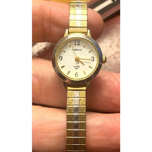 Women's 22mm Gold Tone Carriage by Timex Watch, WR 30M - Picture 1 of 3